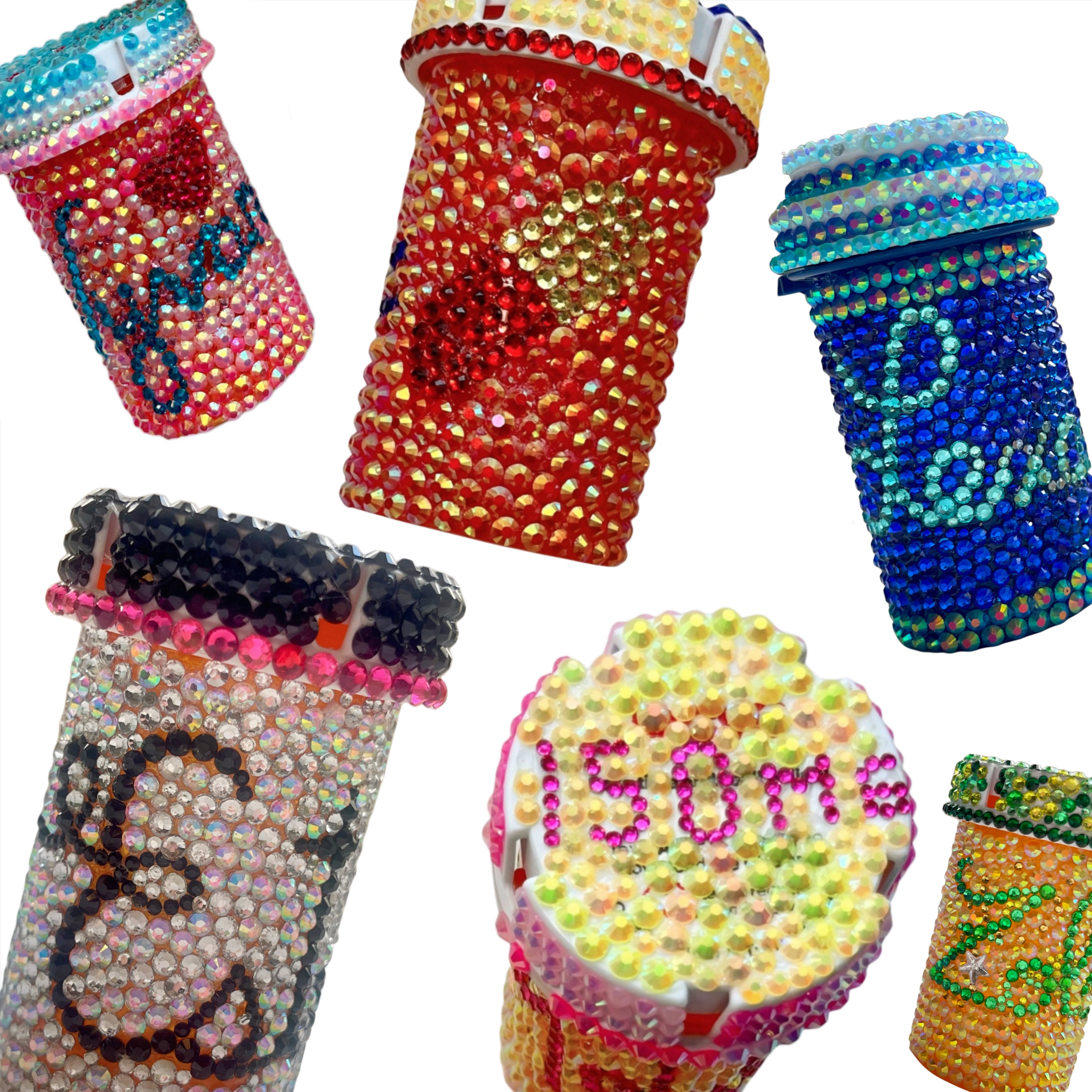 Custom Bedazzled Rx Bottles