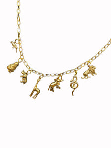 ANIMAL CRACKERS CHARM NECKLACE