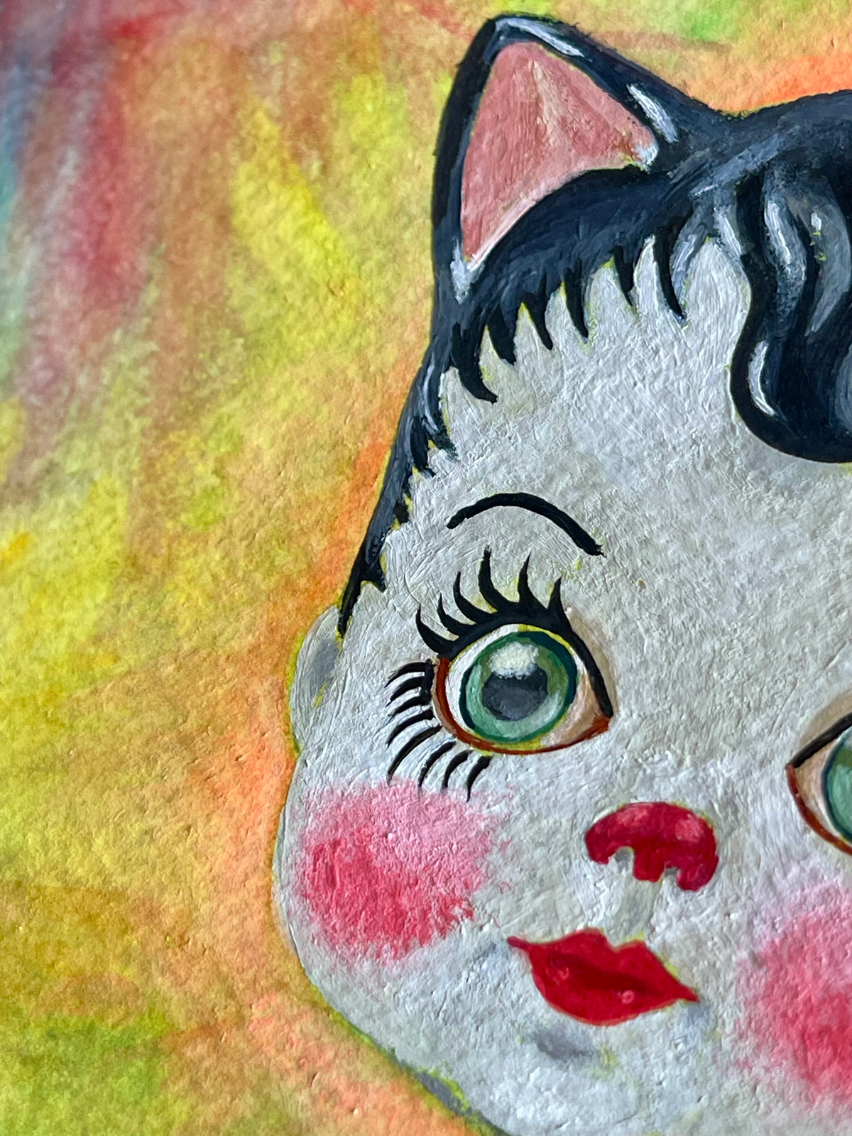Weird Baby Doll Cat - Tuxedo