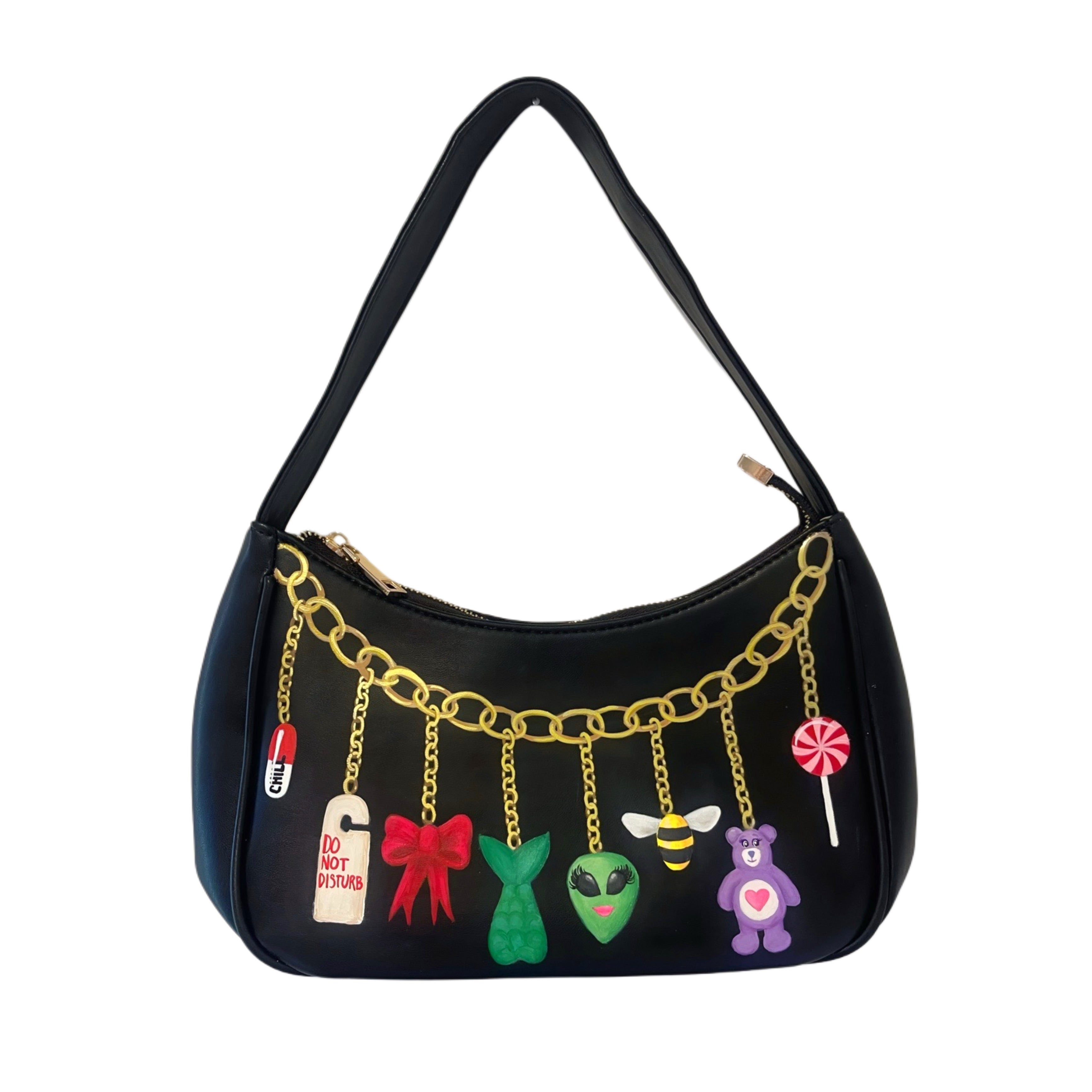 CUSTOM PAINTED CHARMIE BAG