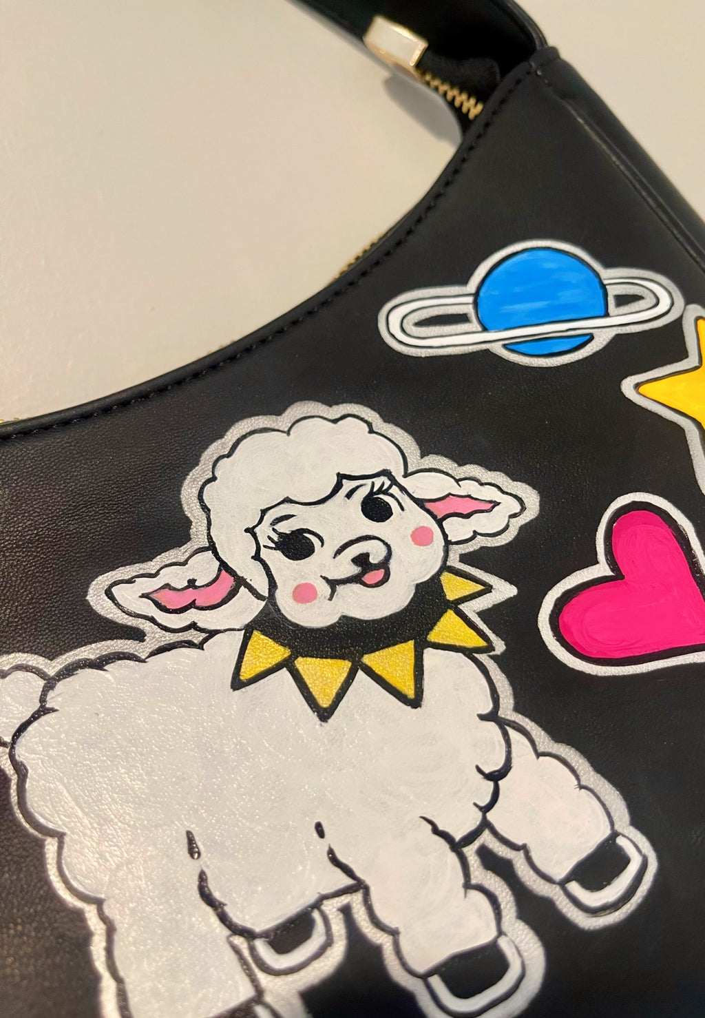 Stickerbook Purse - Punk Lamby