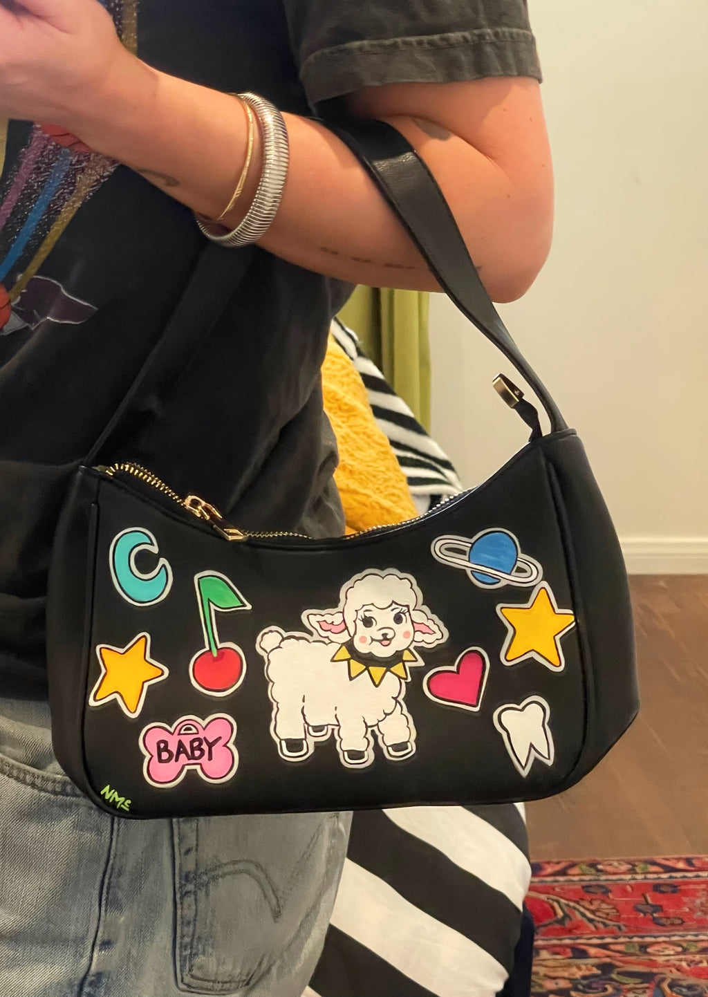 Stickerbook Purse - Punk Lamby