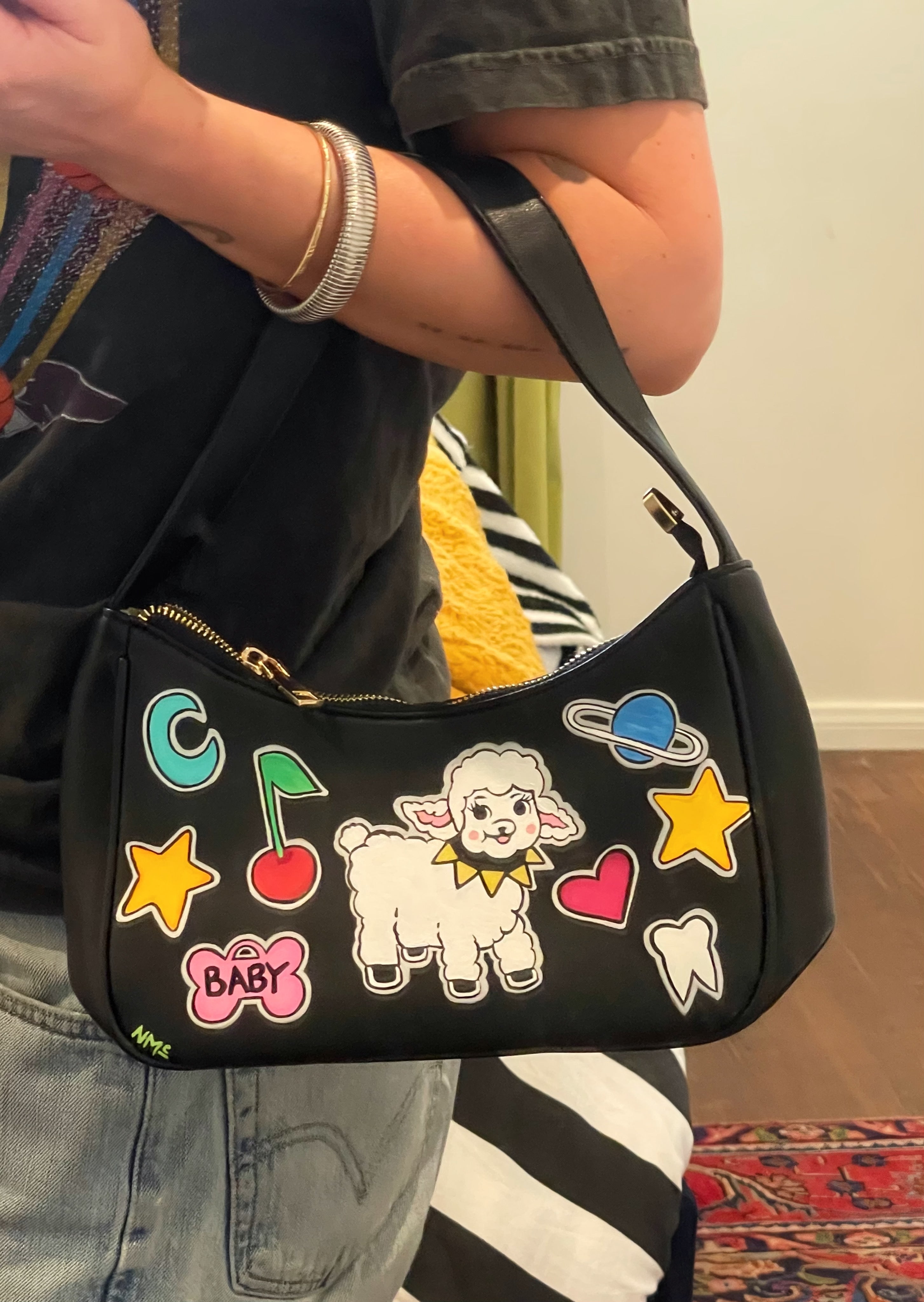 Stickerbook Purse - Punk Lamby