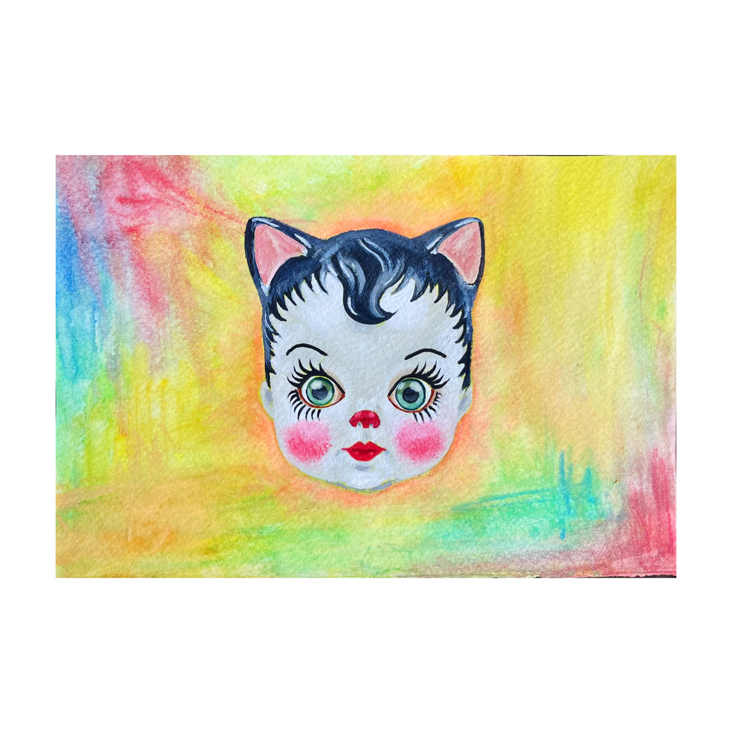 Weird Baby Doll Cat - Tuxedo