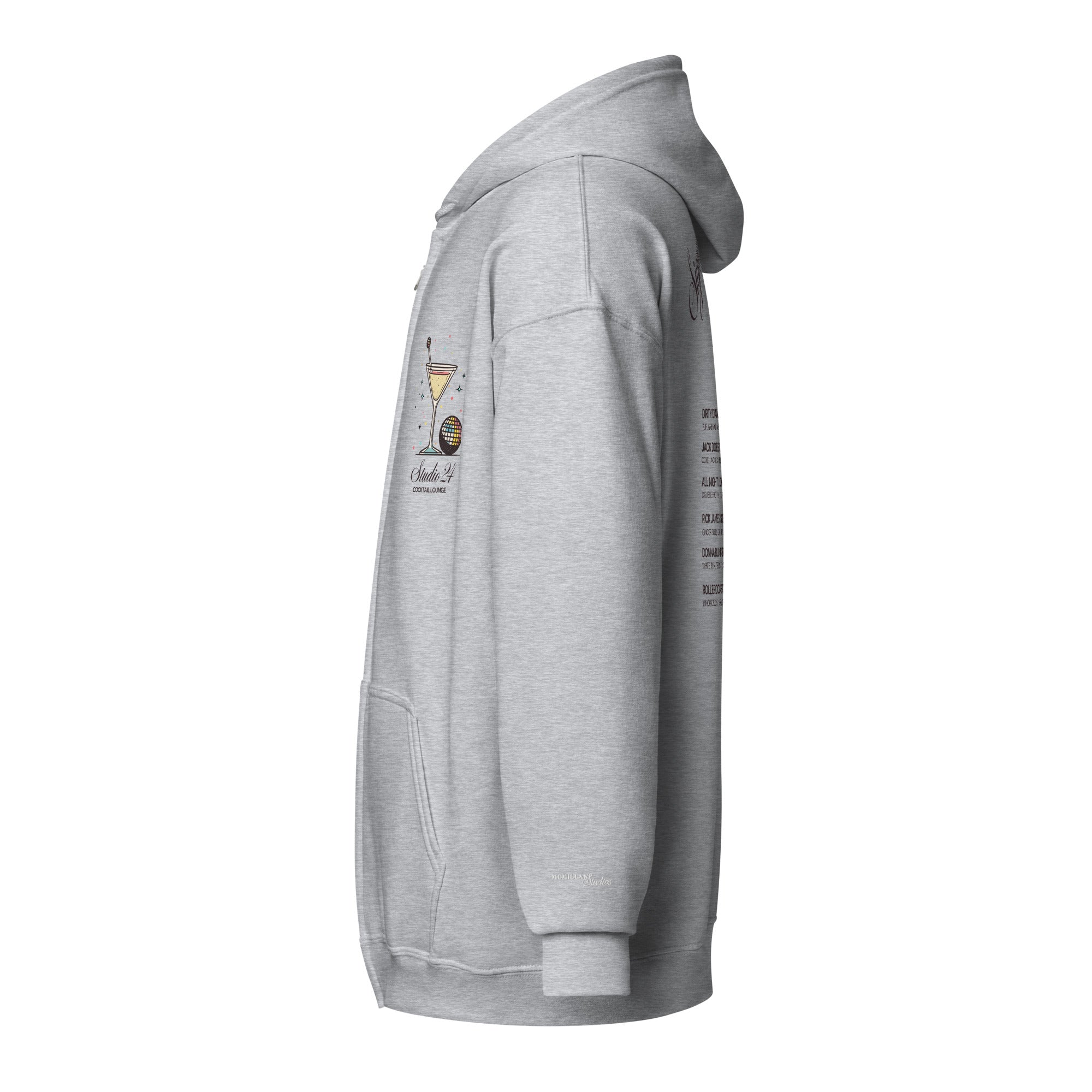 STUDIO 24 COCKTAIL LOUNGE ZIP UP HOODIE