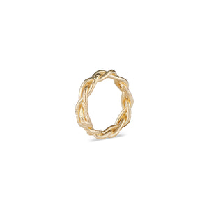 The Natalie McMillan Braided 14k Gold Taylor Ring, as we say in the Bay Area, hella comfy. Sure to be that ring that you just never take off. Pairs perfectly with the Lillian Bangle and Casandra Hoops! 