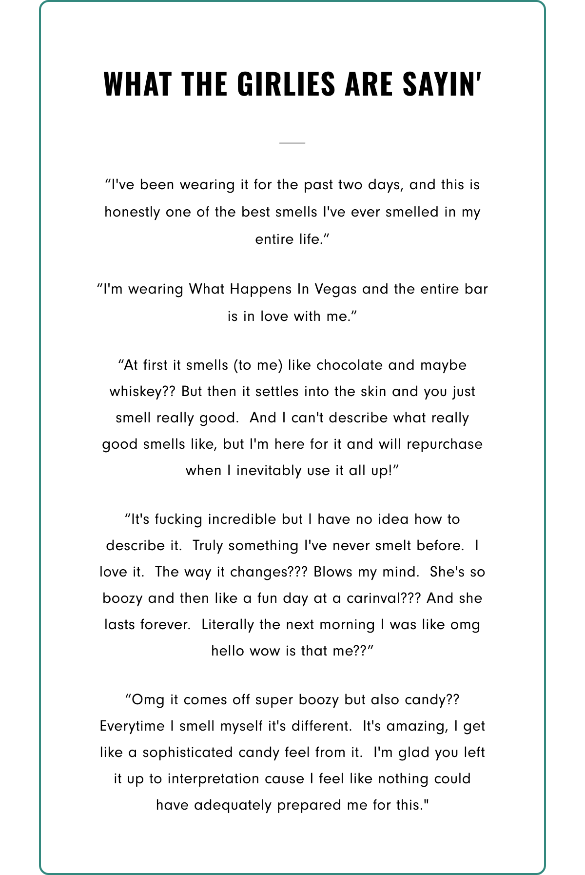 WHAT HAPPENS IN VEGAS